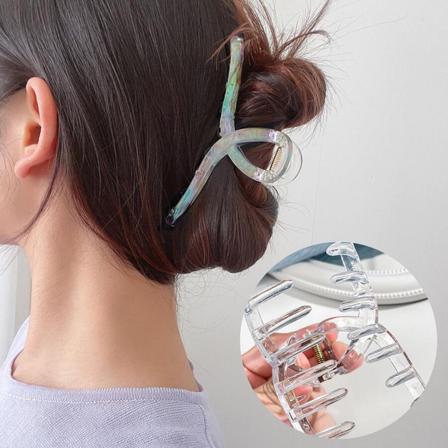 Transparent Hair Clips For Women, Perfect For Daily Use - Clear - View 1