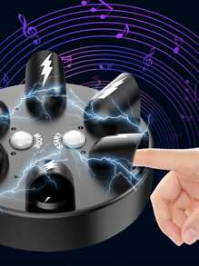 1 Pieza Juguete Eléctrico De Broma De Fiesta, Detector De Mentiras De Descarga Eléctrica, Juguete De Alivio De Estrés - Negro - Ver 2