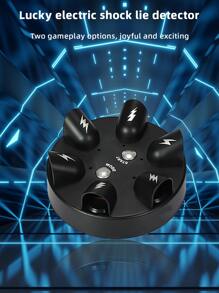 1 Pieza Juguete Eléctrico De Broma De Fiesta, Detector De Mentiras De Descarga Eléctrica, Juguete De Alivio De Estrés - Negro - Ver 4