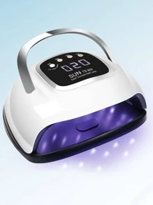 LKE 1 Pc UV Nail Lamp, 220W UV Nail Light For Gel Nails With 4 Timer Setting, Rechargeable Nail Dryer , Professional Quick Dry Curing Lamp With Display Auto Sensor For Salon & Home,US Plug - 寶藍色 - 查看 1