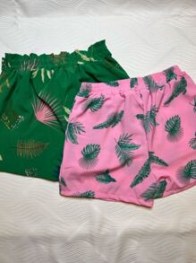 Women Shorts - 墨綠色 - 查看 2