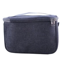 1pc Gray Lunch Bag Portable Insulated Food Carrier - Grey - View 6
