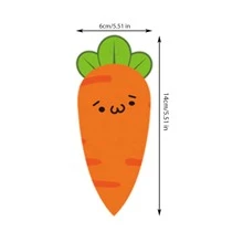 4入組圈裝備忘錄本,帶有胡蘿蔔和表情圖案的可攜式螺旋筆記本,內含空白線稿紙&便條卡片和活頁,適用於家庭、辦公室、學校 - 彩色 - 查看 8