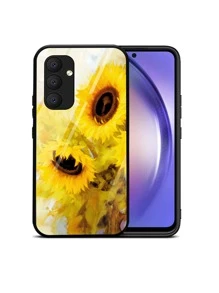 Funda de teléfono con estampado de girasol, versión internacional, no la versión nacional - Amarillo - Ver 3