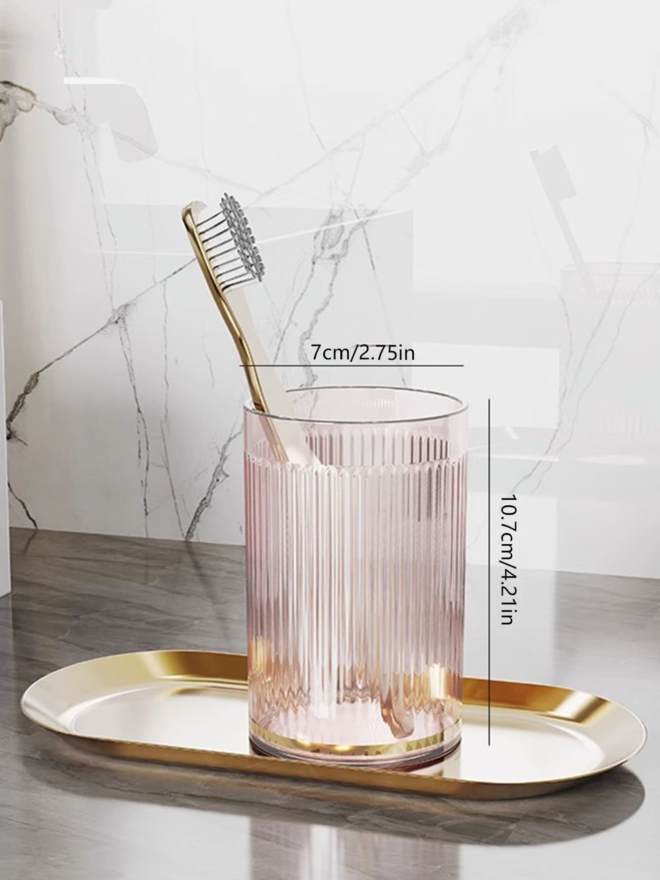 1pc Multifunctional Transparent Light Luxury Travel Portable Toothbrush Cup With Toothpaste Holder For Outdoor Use Home Bathroom Decor Fall Decor Back To School