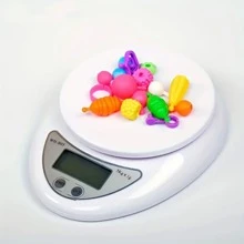 1 件 1g-5kg 数字厨房秤，便携式数字秤，食物重量秤，厨房测量，LED 显示屏，适用于烘焙，电子秤