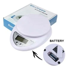 1 件 1g-5kg 数字厨房秤，便携式数字秤，食物重量秤，厨房测量，LED 显示屏，适用于烘焙，电子秤