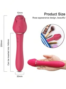 Sucking Vibrator For Clitoral G Spot Stimulation,Rose Sucking Vibrator For Clit Nipple Stimulation, Adult Sex Toys For Women Couple, Vibrating Finger Massager With 3 Suction And 7 Vibration & Come-Hither Modes
