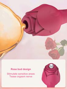 Sucking Vibrator For Clitoral G Spot Stimulation,Rose Sucking Vibrator For Clit Nipple Stimulation, Adult Sex Toys For Women Couple, Vibrating Finger Massager With 3 Suction And 7 Vibration & Come-Hither Modes