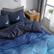 1 Set Polyester Printed Duvet Cover With Pillowcases, 3pcs - Multicolor - View 3