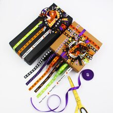 Halloween Ribbons Mix 20 Style each 2 yards In One Package  3/8"(10mm)Sizes Bow Cap DIY Decorations - Multicolor - View 3