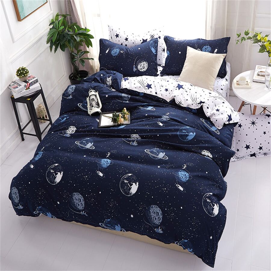 Juego De Funda Nórdica De Poliéster Con Estampado E Incluye Fundas De Almohada, 1 Set De 3 Piezas