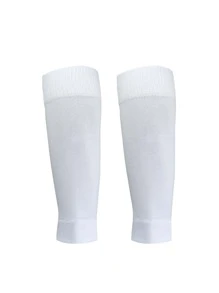 Trắng Tất bóng đá + Tay áo chân Bộ , Chuyên nghiệp Bóng đá Tập huấn Và Bảo vệ Bánh răng , Nén Chân Tay áo Với Silicone Chống trượt Bóng đá Vớ , Hấp ẩm Phóng điện Mồ hôi , In thư Và Màu thuần Chân Ủng hộ - trắng - Xem 3