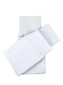 Trắng Tất bóng đá + Tay áo chân Bộ , Chuyên nghiệp Bóng đá Tập huấn Và Bảo vệ Bánh răng , Nén Chân Tay áo Với Silicone Chống trượt Bóng đá Vớ , Hấp ẩm Phóng điện Mồ hôi , In thư Và Màu thuần Chân Ủng hộ - trắng - Xem 4