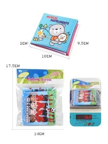 Libro Interactivo De Tela Para Niños Con Color, Imagen Y Reconocimiento De Instrumentos Musicales - Multicolor - Ver 5