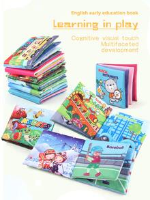 Libro Interactivo De Tela Para Niños Con Color, Imagen Y Reconocimiento De Instrumentos Musicales - Multicolor - Ver 3