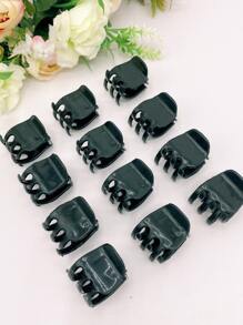 日常髮夾，適用於女孩髮型的隨意款式 - 黑色 - 查看 4