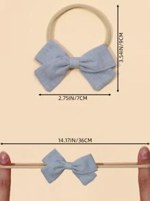 Set de 5 bandas de pelo con moño para bebé, estilo popular de comercio exterior (excluyendo tarjeta de papel), amor de San Valentín - Multicolor - Ver 4