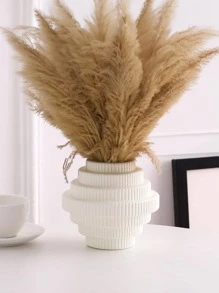 1pc Large Plastic Vase, Unbreakable, Creative Home Decor, Suitable For Wedding, Party, Holiday, Christmas Decoration, Christmas Gift, Home Decor, Halloween Decor, Kitchen Decor, Room Decor, Glass Vase - White - View 8