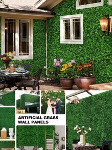 1 Miếng Mô phỏng Vàng Gỗ hoàng dương Nhựa Bảng , Màu xanh lá Sự riêng tư Thực vật Đối với Phòng , Trong nhà , Ngoài trời Đồ trang trí ( ) - milan - Xem 2