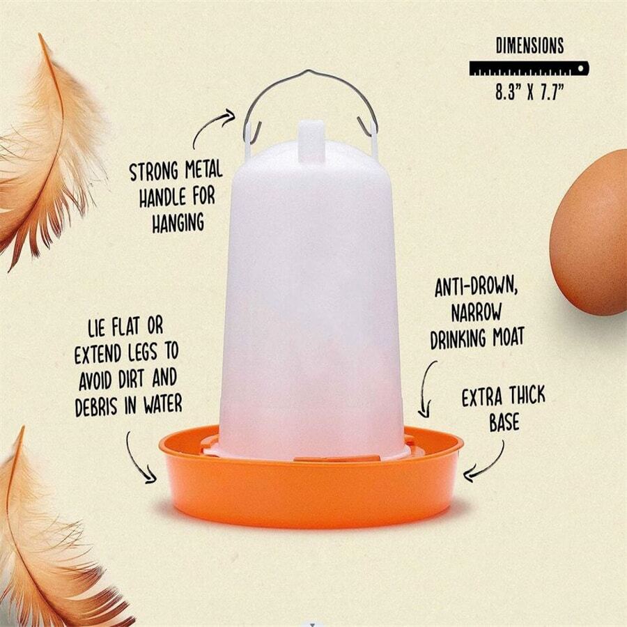 Chick Feeder And Waterer Kit Automatic Chicken Feeder Plastic Hanging