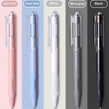 5pcs Neutral Pen/Exam Pen/Quick-Drying/Click Pen/Black Pen/ Highly Attractive Signing Pen/Writing Stationery - Blue - View 9