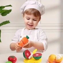 24pcs Random Kids' Kitchen Toy Set: Funny Fruits & Vegetables For Pretend Play - Multicolor - View 3