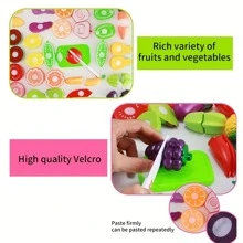 24pcs Random Kids' Kitchen Toy Set: Funny Fruits & Vegetables For Pretend Play - Multicolor - View 7