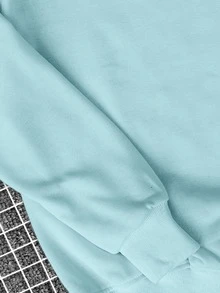 Men Sweatshirts - Màu xanh nhạt - Xem 4