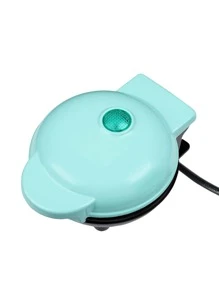 1pc Plug-in Heart-shaped Blue Waffle Maker, 350w, 4 Inches, Mini Breakfast Waffle Machine - blue heart - View 5