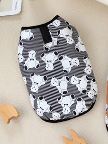 寵物衣服夾克秋冬暖和外套+23頂結熊裝 - 黑色 - 查看 6