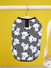 寵物衣服夾克秋冬暖和外套+23頂結熊裝 - 黑色 - 查看 2