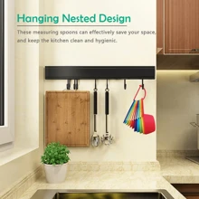 Conjunto de 12 xícaras e colheres medidoras, xícaras e colheres medidoras de plástico fofas, utensílios de medição coloridos para cozinha, xícaras medidoras secas para cozinhar, xícaras e colheres métricas para assar e cozinhar, xícaras e colheres duráveis para encaixar em alimentos secos e líquidos, cores aleatórias