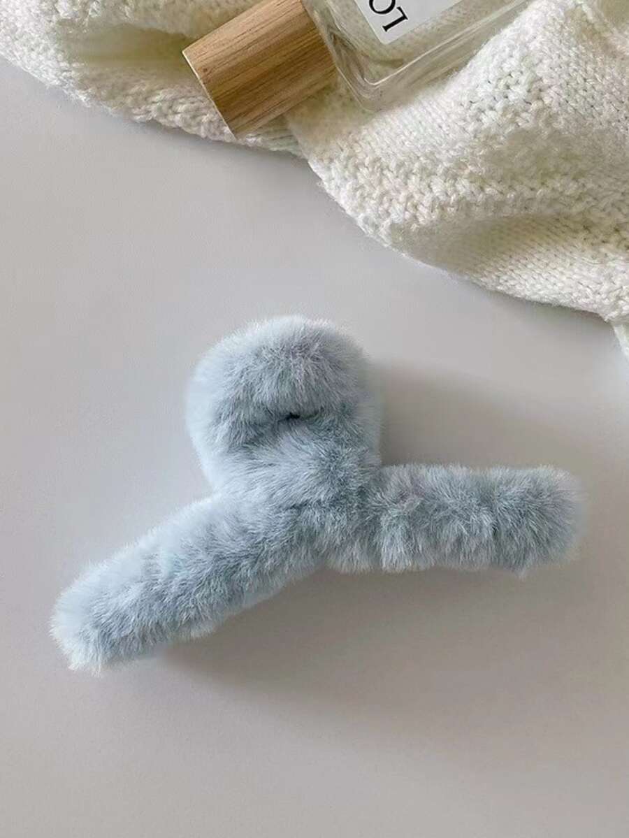 1 Vuốt Tóc Sang Trọng Lớn 11Cm, Vuốt Tóc Thời Trang Cho Mùa Thu Đông Dễ Thương - Màu xanh nhạt - Xem 1