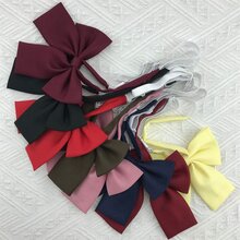 de mujeres unicolor poliéster JK Camisa en profundo rojo , café , con negro , con de punta cuello , de cuello con cordón , con Traje de marinero lazo Accesorio - Burdeos - Ver 4