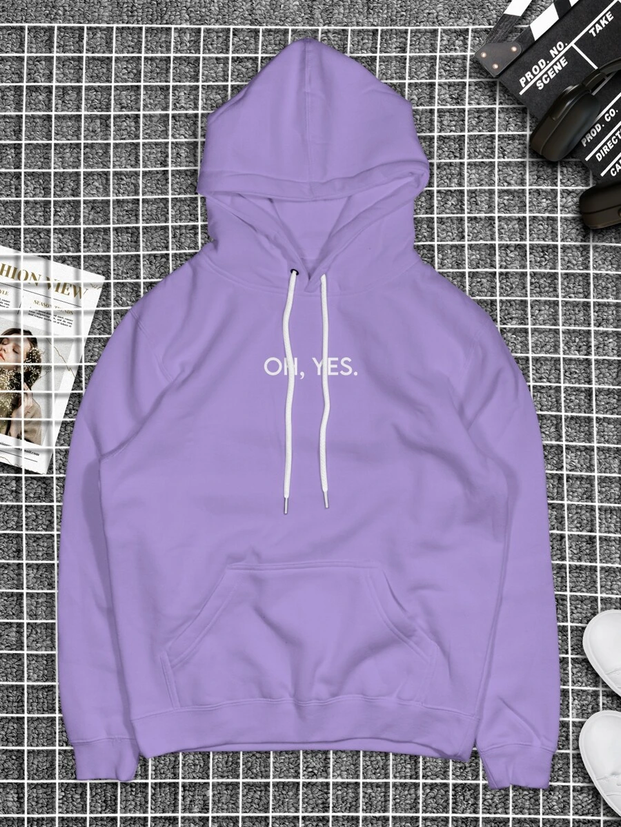 Men Sweatshirts - 中紫紅色 - 查看 1