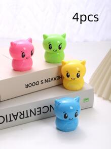 4入組卡通鉛筆刨刀 - 彩色 - 查看 1