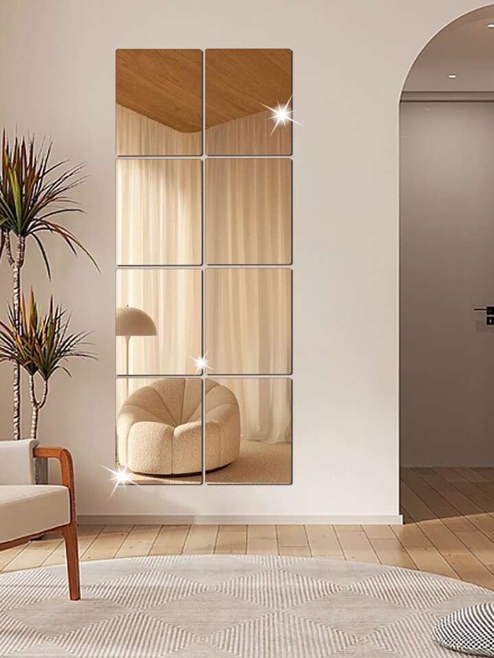 Living Room Wall Mirror Tiles | Cabinets Matttroy
