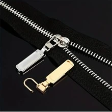 5入組拉鍊頭替代品,隨機色可拆卸金屬拉鍊頭成套工具形狀拉鍊把手適用於大衣背包夾克長褲牛仔褲手提箱錢包手袋 - 彩色 - 查看 3