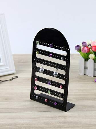 1pc Jewelry Rack Plastic Shop Store Storage Display Stand For Stud Earrings And Earrings