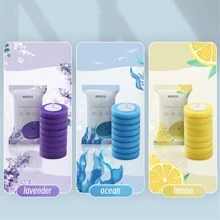 1套浴室清潔配件,長柄掛牆底座馬桶清潔刷。使用這款香味一次性馬桶刷套裝來清潔您的浴室。 - 灰色套裝(配16片海洋香刷頭) - 查看 8