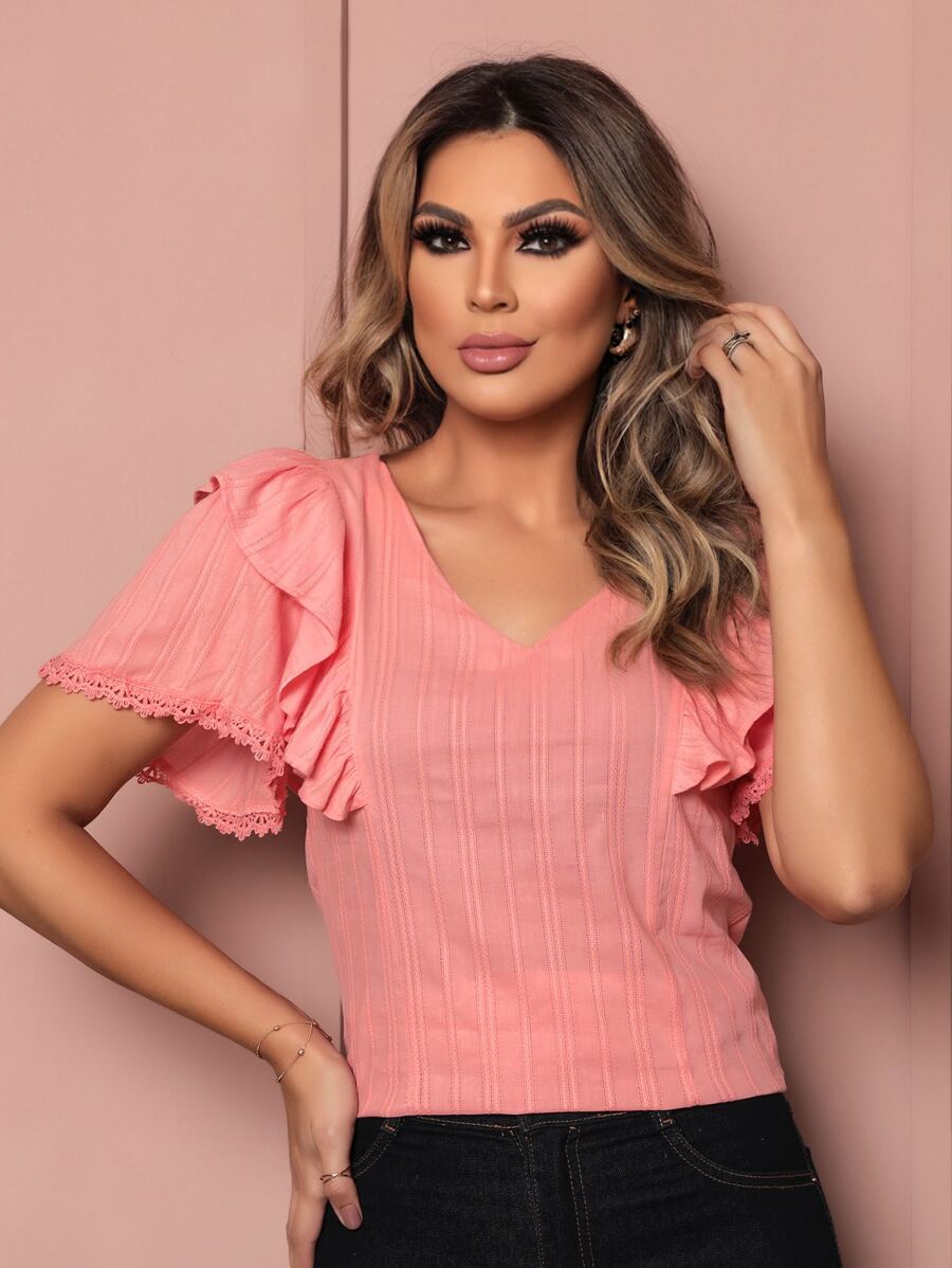 Women T-Shirts - 粉色 - 查看 1