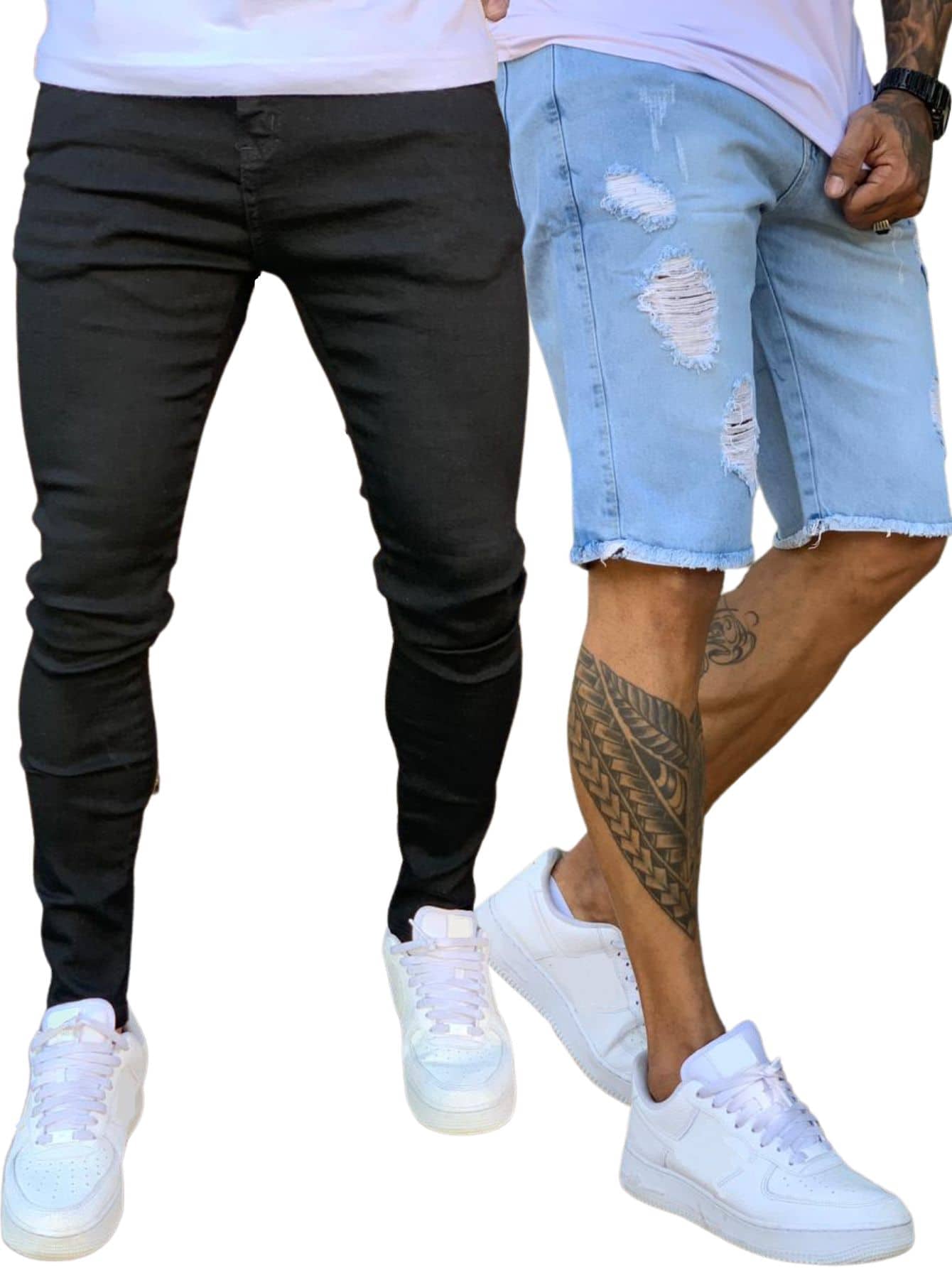 Men Jeans - Multicolor - View 1