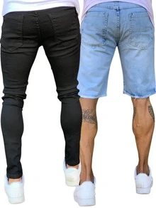 Men Jeans - Multicolor - View 2