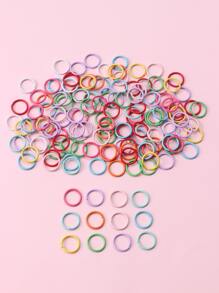 150入組彩色搪瓷閉合跳環,diy金屬鏈接器,用於製作手鍊,項鍊,鑰匙扣等 - 彩色 - 查看 1
