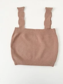 Women Knit Tops - Màu be - Xem 7