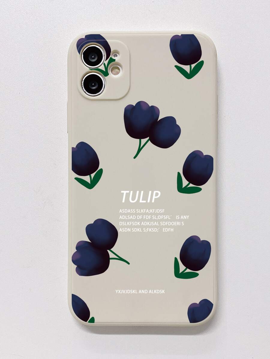 Telefoonhoesje met tulpenpatroon, internationale versie, niet de binnenlandse versie. - Veel kleurig - Bekijken 1