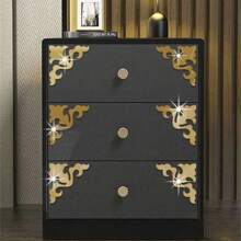 4 pièces Autocollants muraux miroir adhésifs, appliques de coin, cadre en panneau PS, stickers décoratifs pour mur, porte, meuble. Décorations pour la maison, stickers, décalcomanies murales, décalcomanies en vinyle pour décorations de maison, articles de décoration de printemps pour rafraîchir votre maison, stickers de décoration de fête, cadeaux pour anniversaire et remise de diplôme