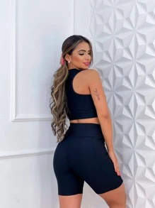 Women Sports Sets - Black - View 2