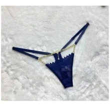 Women Thongs - Màu xanh hải quân - Xem 1